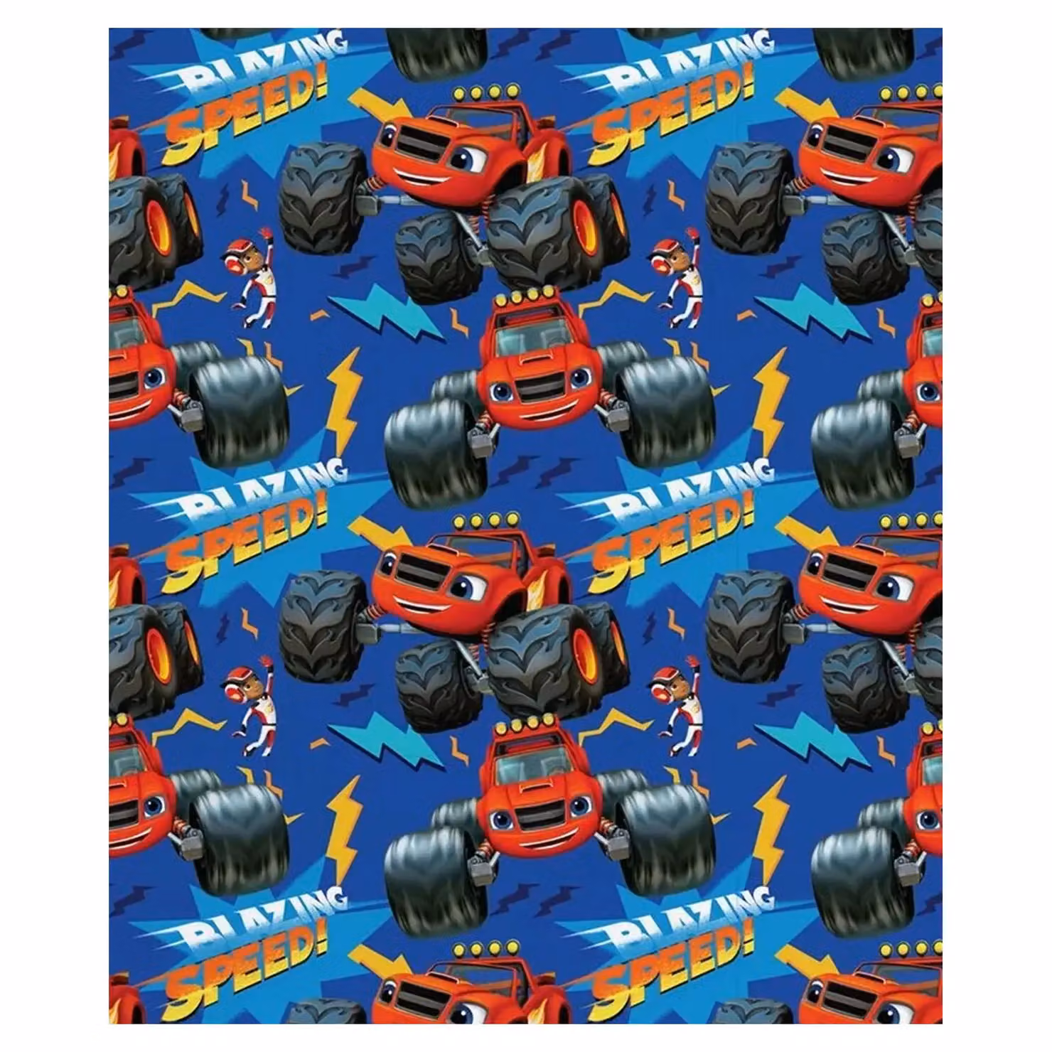 Nickelodeon Blazing Reversible Duvet Cover and Pillowcase Set in Blue, W: 90 cm, H: 200 cm – 2