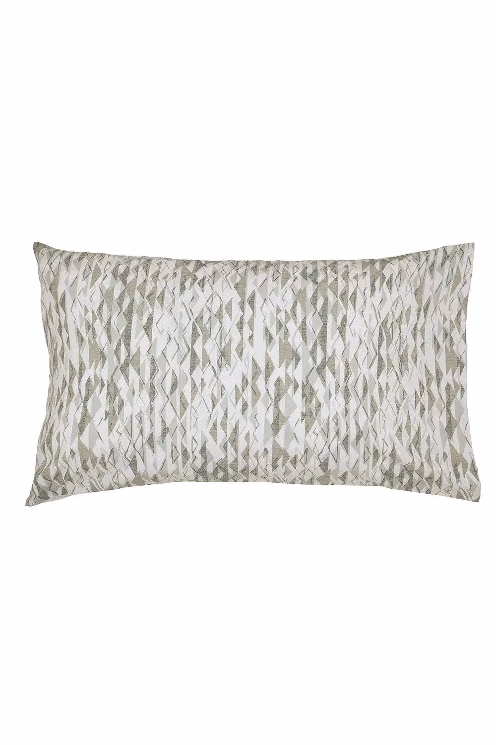 Nalu Nicole Scherzinger Dune Cotton Duvet Cover and Pillowcase Set in Green and White, W: 200 cm x D: 200 cm – 2