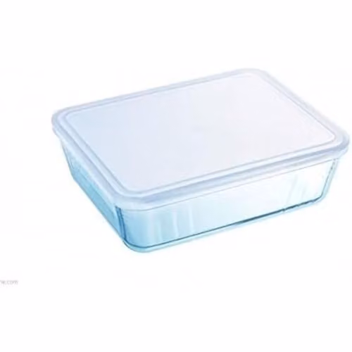 Pyrex Cook and Freeze 2 Piece Rectangular Glass Storage Set, Transparent