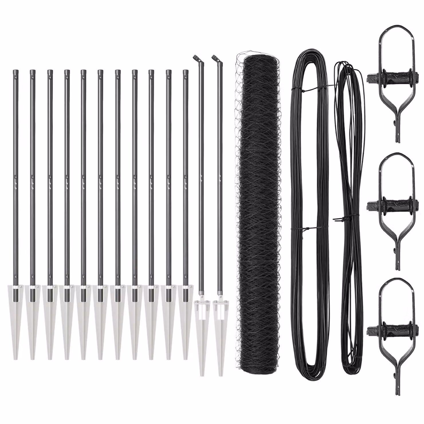 Berkfield Home Grey Metal Fencing Set of 2, Length: 25 m – 2
