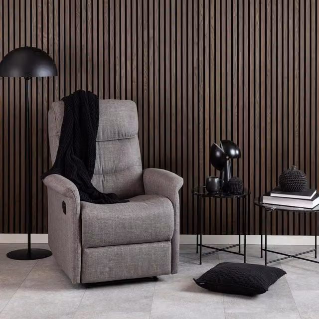 FurnitureboxUK Modern Round Black Marble and Metal Side Table