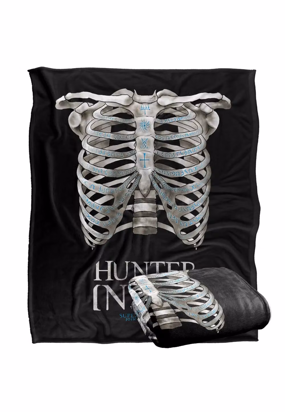 Supernatural Hunter Inside Officially Licensed Silky Touch Super Soft White Throw Blanket, W/D: 152 x 127 cm – 2