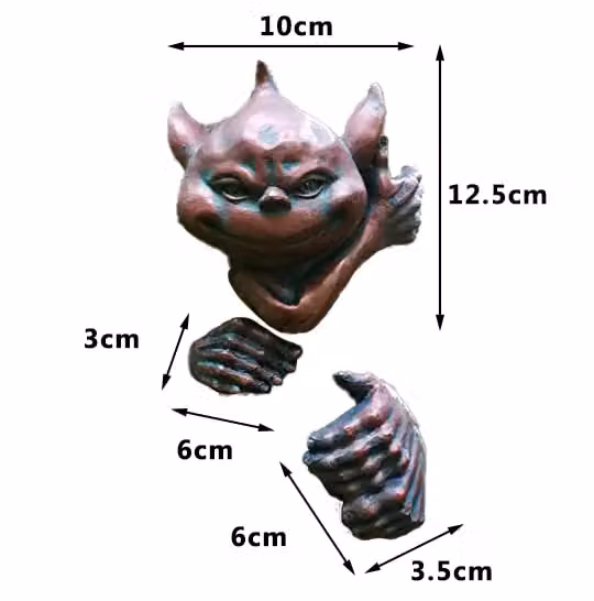 Marco Paul Tree Hugger Goblin Elf Hanging Decoration in Brown – 2