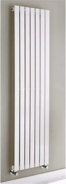 Clifton White Vertical Single Panel Radiator H x W: 160 x 41 cm