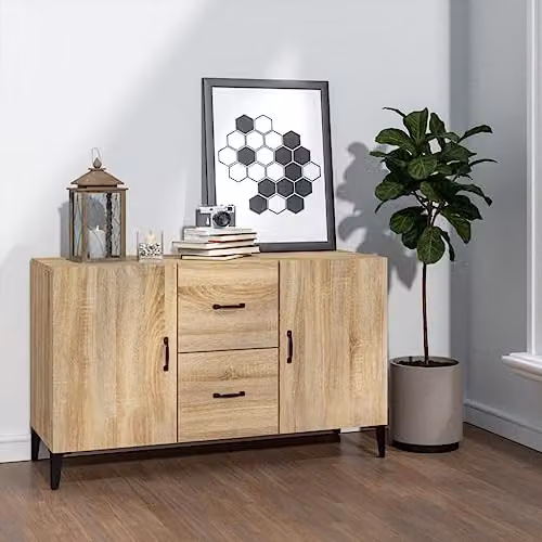 vidaXL Sideboard in Brown Sonoma Oak, W/D/H: 100 x 36 x 60 cm – 2