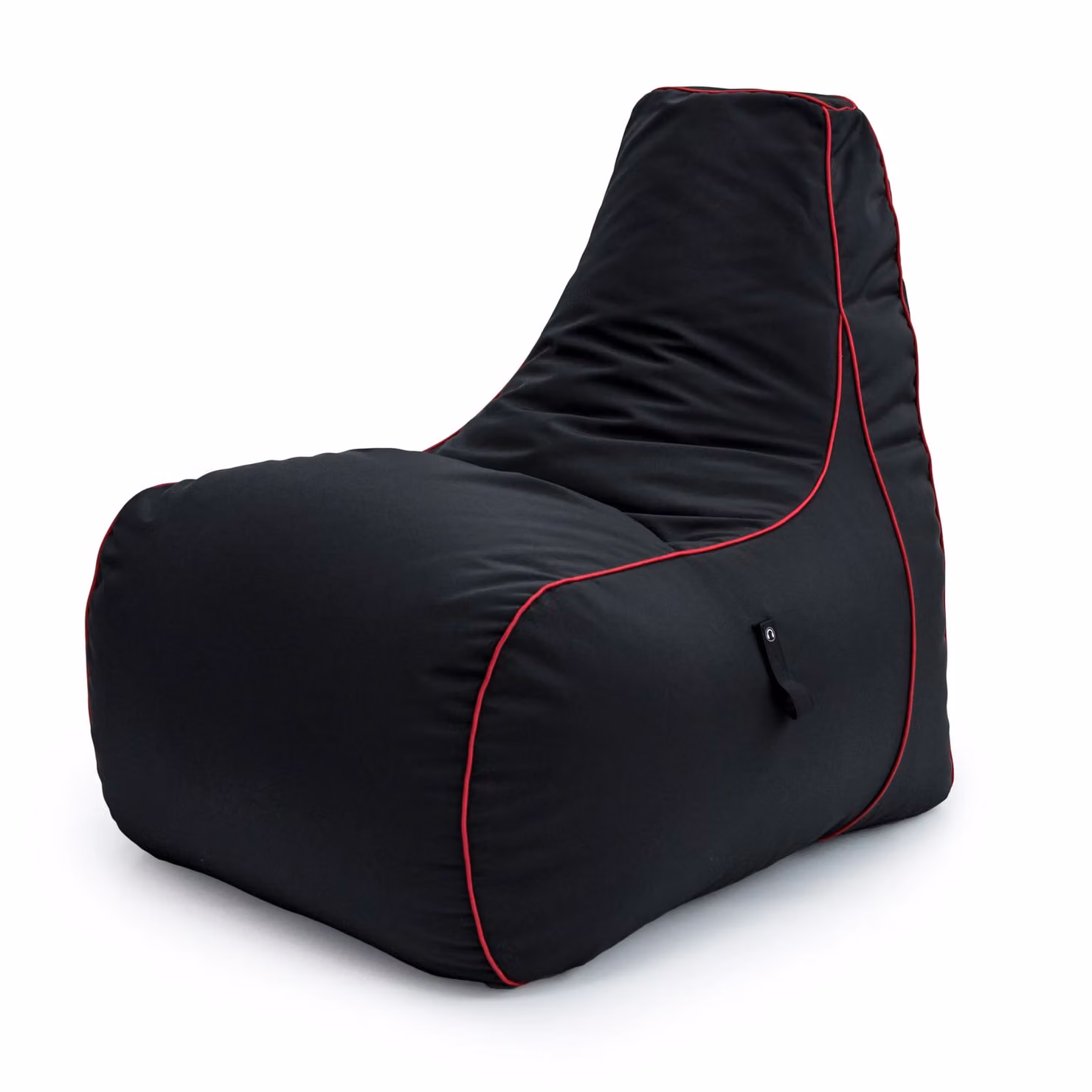 GameOver Store Fire Rune Gaming High Back Bean Bag Chair in Black