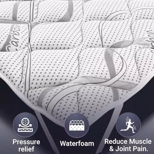 The White Stone Mattress Topper in White – 3