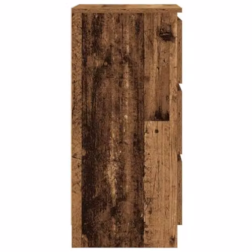 vidaXL Rustic Old Wood Sideboard in Brown, W/D/H: 37.5 x 35 x 76 cm – 5