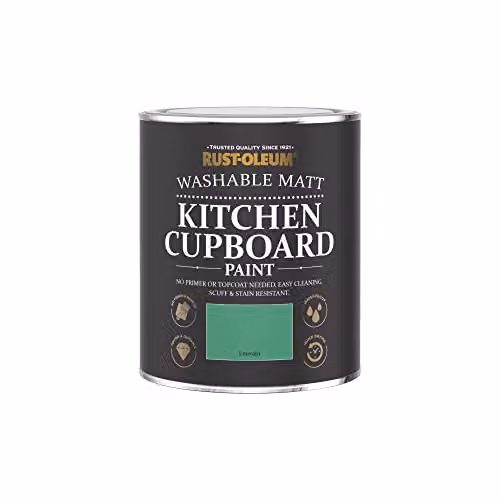 Rust-Oleum Matt Green Kitchen Cupboard Paint, 750ml – 2