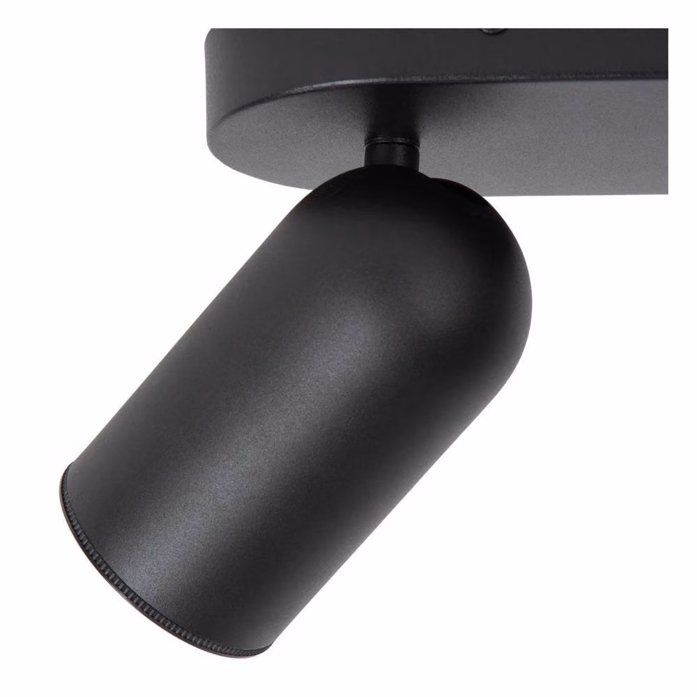 Lucide PUNCH Black Dimmable and Adjustable Twin Ceiling Spotlight with 2x GU10 Metal Design – 3