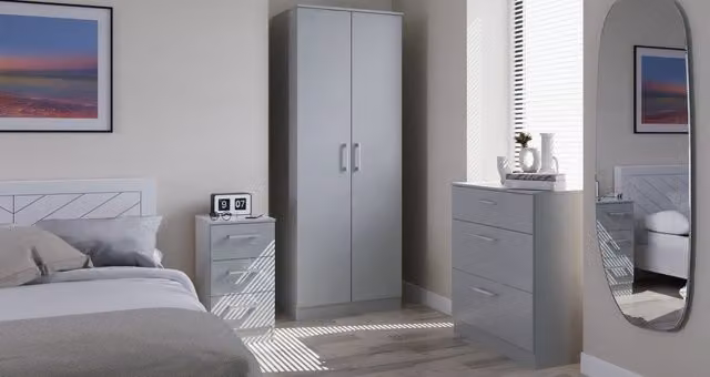 Swift Devon 3 Piece Bedroom Set in Dusk Grey – 1