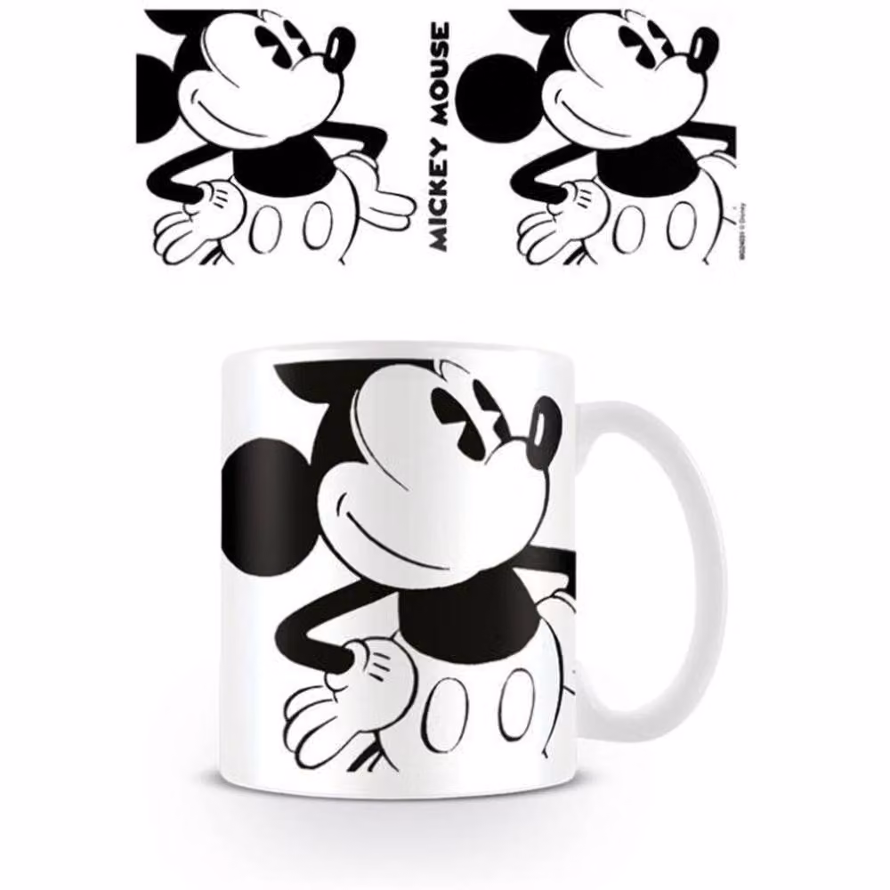Disney Big Vintage Mickey Mouse Ceramic Mug in White – 2