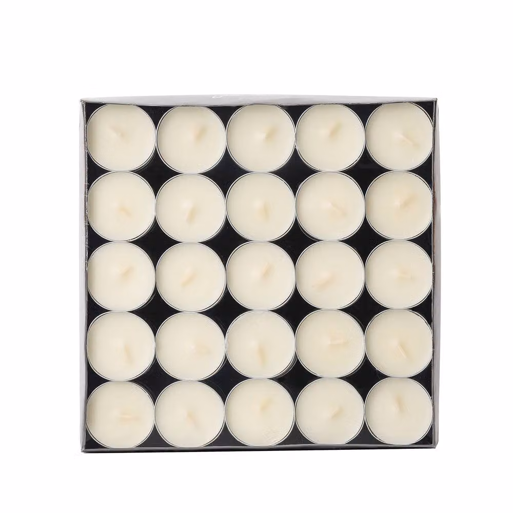 Aroma Naturals Unscented White Tealight Candles, Pack of 100, D3.72 x H2.5 cm – 2