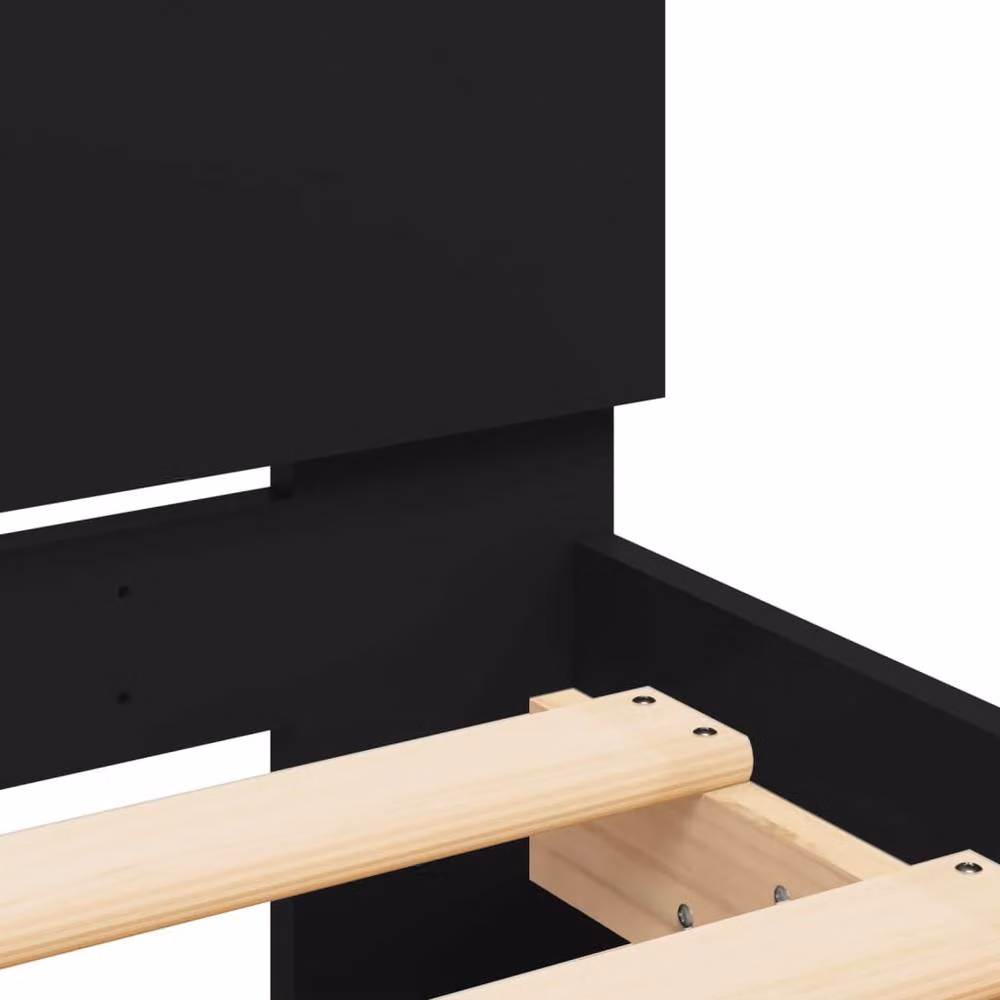 Berkfield Home Bed Frame in Black, W/D/H: 160 x 200 cm – 4