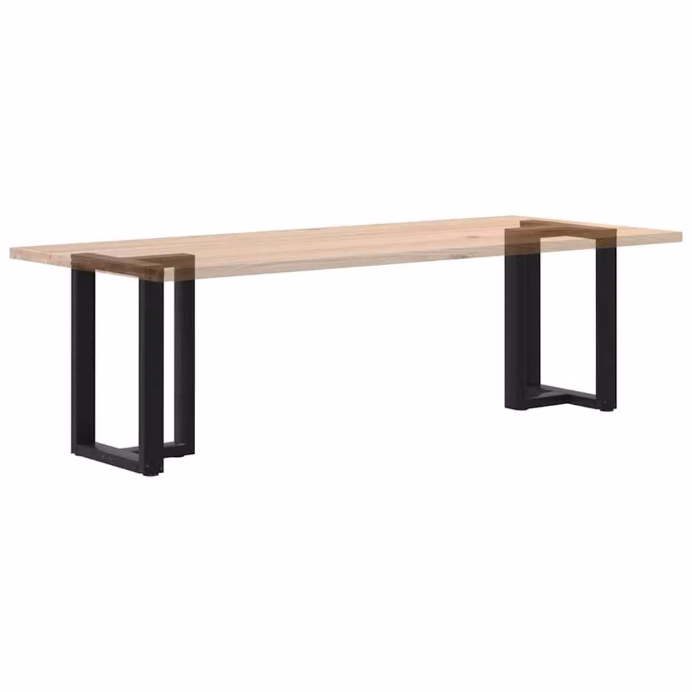Berkfield Home T-Shaped Dining Table Legs, 2 Piece Black Steel Set, W: 60 cm, D: 35 cm, H: 72-73 cm – 3