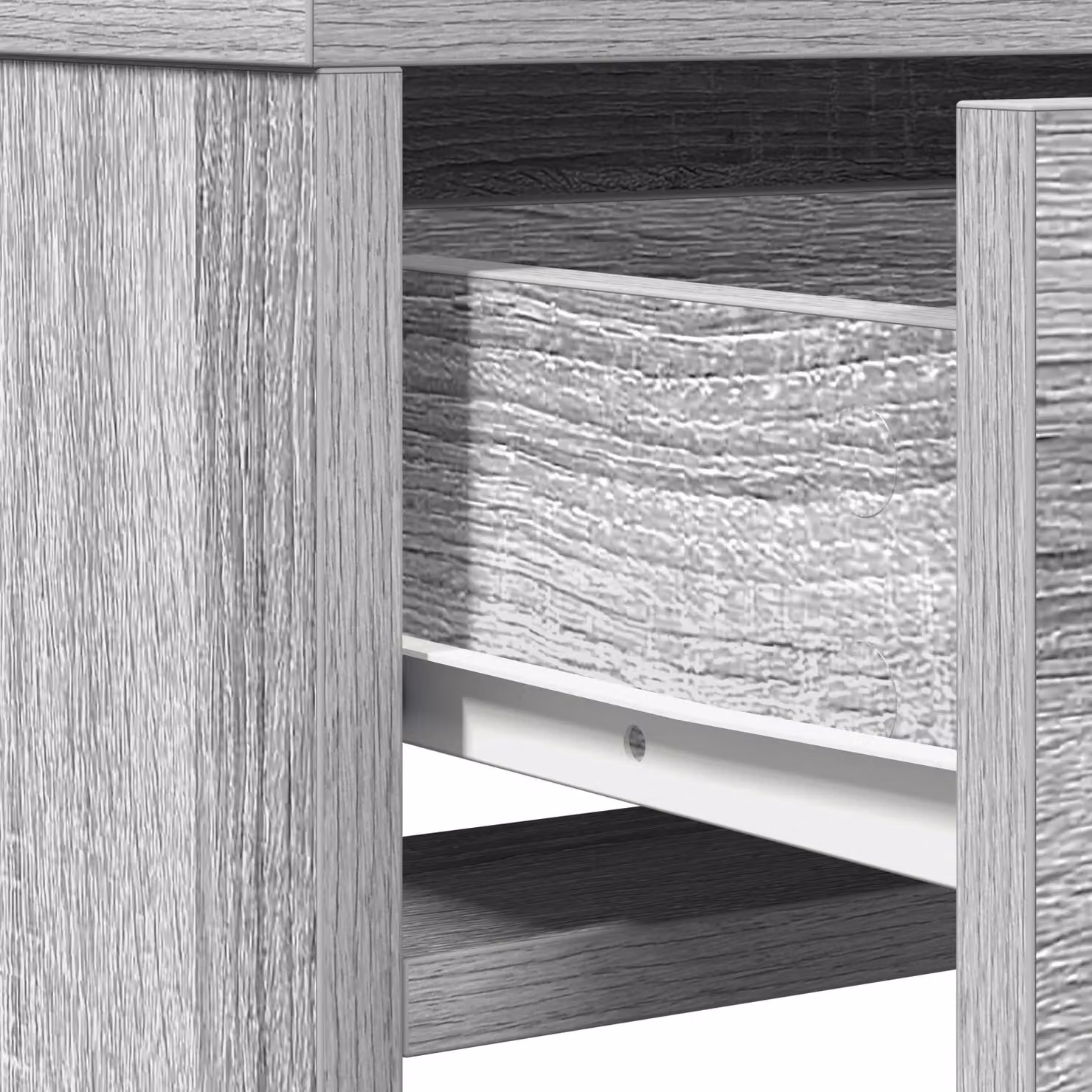 Berkfield Home Grey Sonoma Mirror Vanity Table, W/D/H: 50 x 41 x 135 cm – 3