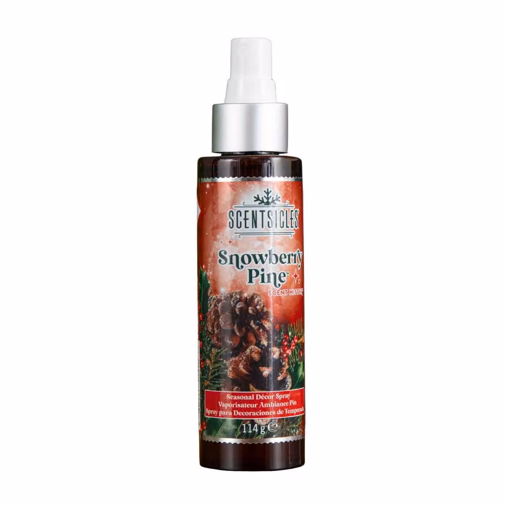Samuel Alexander Snowberry Pine Scentsicles Christmas Decoration Room Spray Mist, 114ml – 3