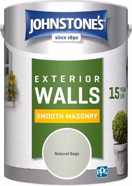 Johnstone's Smooth Masonry Paint in Green, 5l