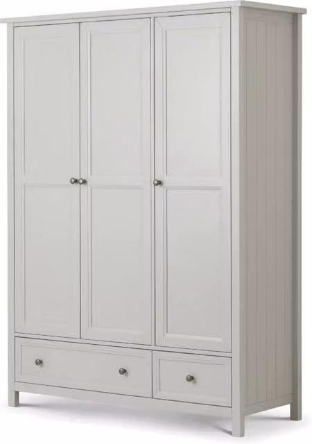 Cheshire Premium Solace 3 Door Combination Wardrobe with Integrated Drawers in Matt Dove Grey