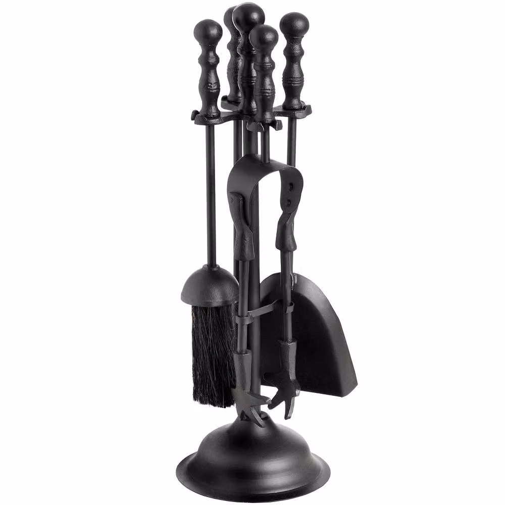 Hill Interiors Black Duchess Steel Hearth Tool Set – 2