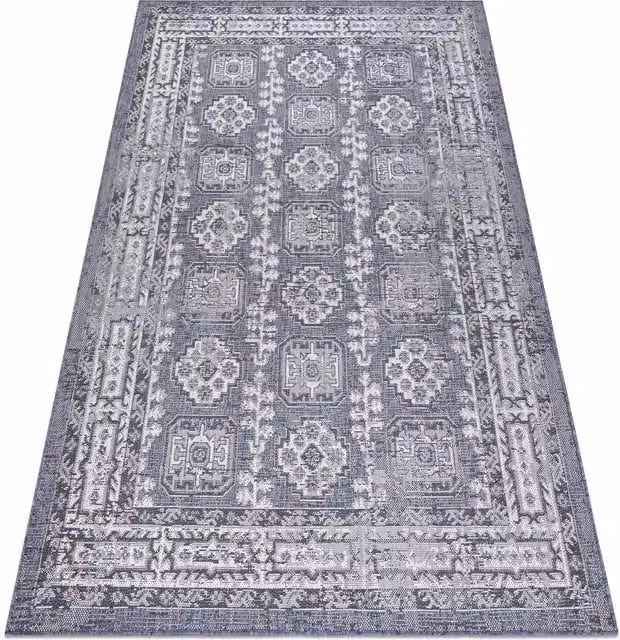 RugsX Sion Oriental Blue Flat Weave Rug, W: 80 cm, L: 150 cm