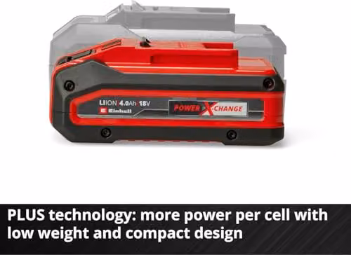Einhell PXC 2nd Generation 18V 4.0Ah Lithium-Ion Battery Twin Pack in Black and Red – 8