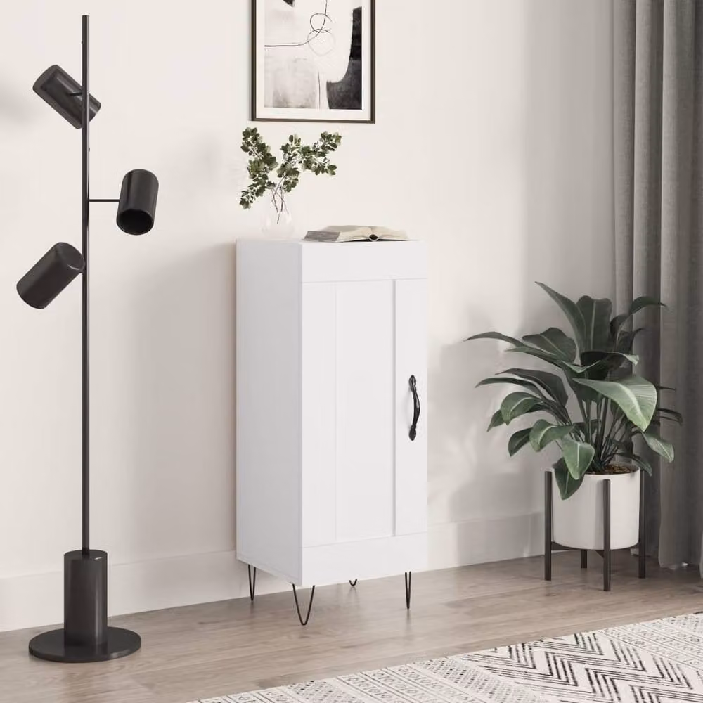 Berkfield Home High Gloss White Modern Sideboard, W/D/H: 34.5 x 34 x 90 cm – 2