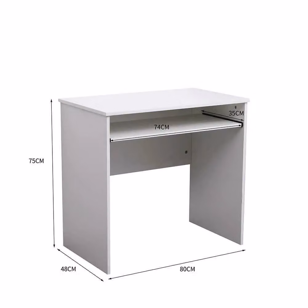Home Source Modern White Computer Desk for Home Office and Study – 3