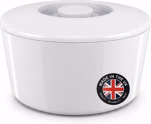 Chabrias Ltd White 10L Ice Bucket with Lid and Removable Drainage Liner