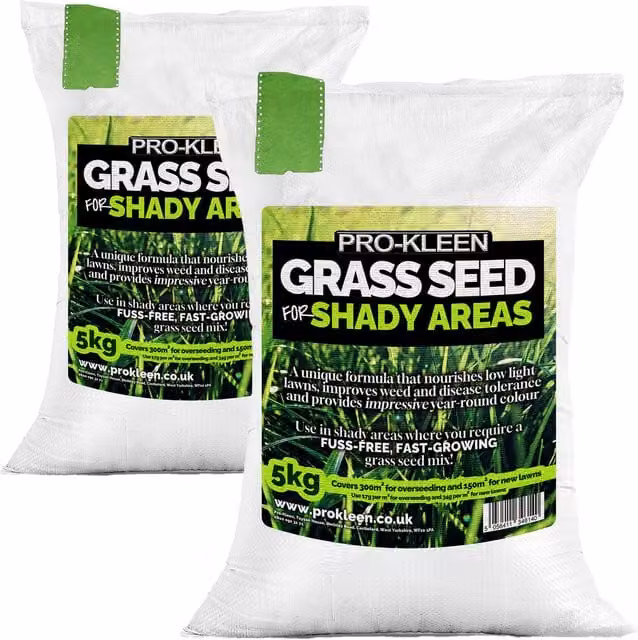 Pro-Kleen Green Lawn Seed for Shady Areas, Overseeding and Patch Repair, 10kg