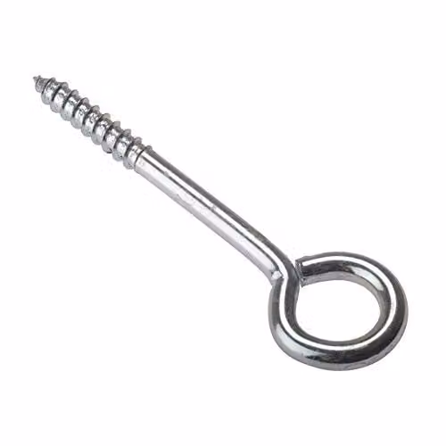 Forgefix Zinc Plated Vine Eyes, Silver, Pack of 10