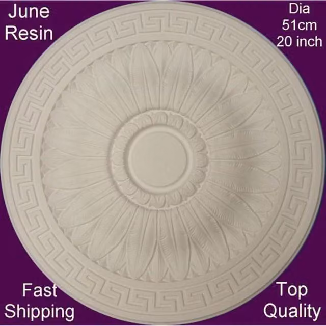 NMC White Lightweight Modern Ceiling Rose Canopy