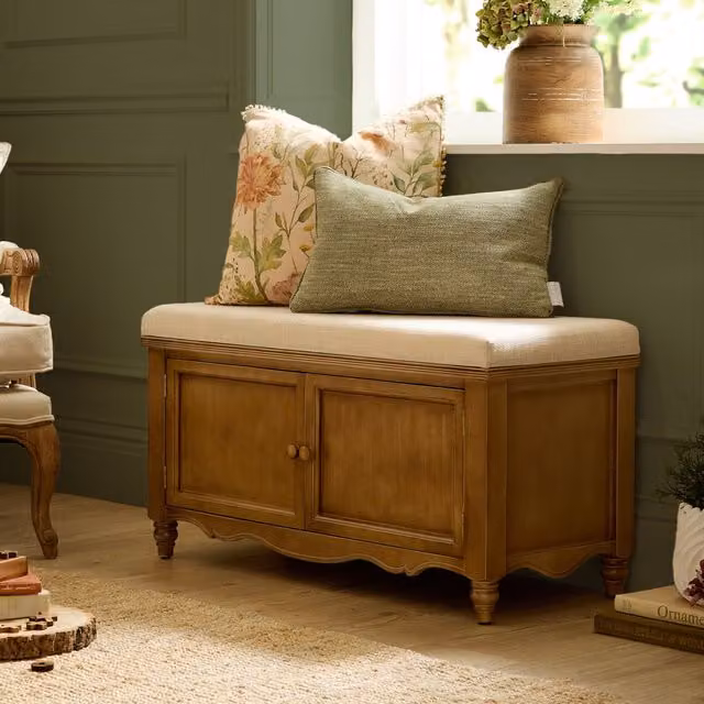 Voyage Maison Rosalie Wooden Bench in Beige