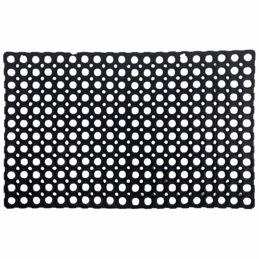Ark Mat Black Rubber Safety Grass Playground Mat W: 100 cm, D: 50 cm, H: 2.2 cm – 1