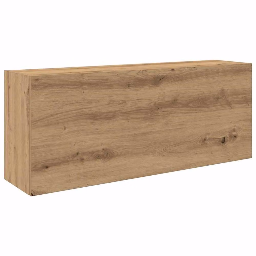 Berkfield Home Artisan Oak Decorative Bathroom Wall Cabinet, Brown, W: 100 cm, D: 25 cm, H: 40 cm – 2