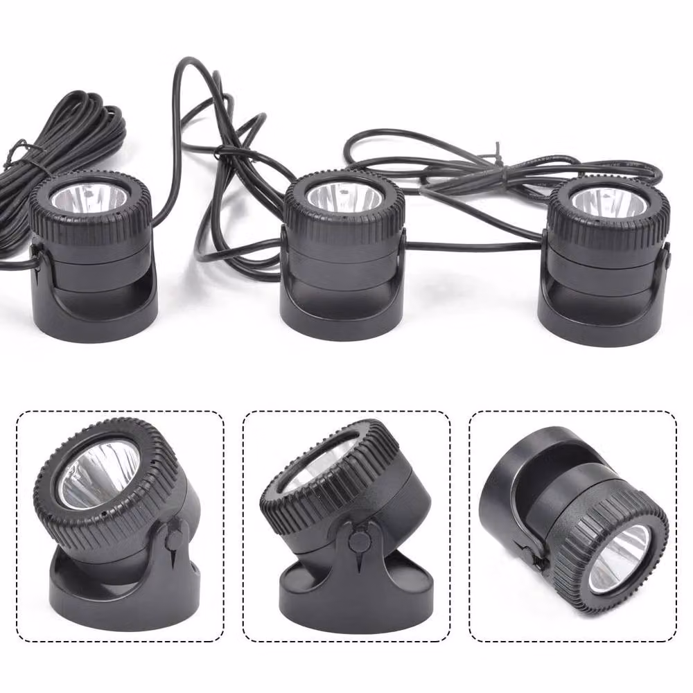 KORVIXA 6-in-1 RGB Colour Changing LED Solar Floodlight in Black, Height: 100 cm – 3