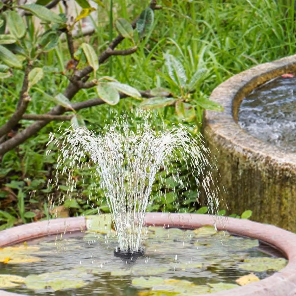 SPETLEK Solar Fountain Water Pump for Outdoor Garden Bird Baths, Black – 3