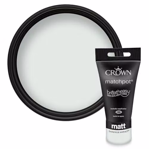 Crown Walls & Ceilings Green Matt Water Based Paint Tester Pot 40ml – 1