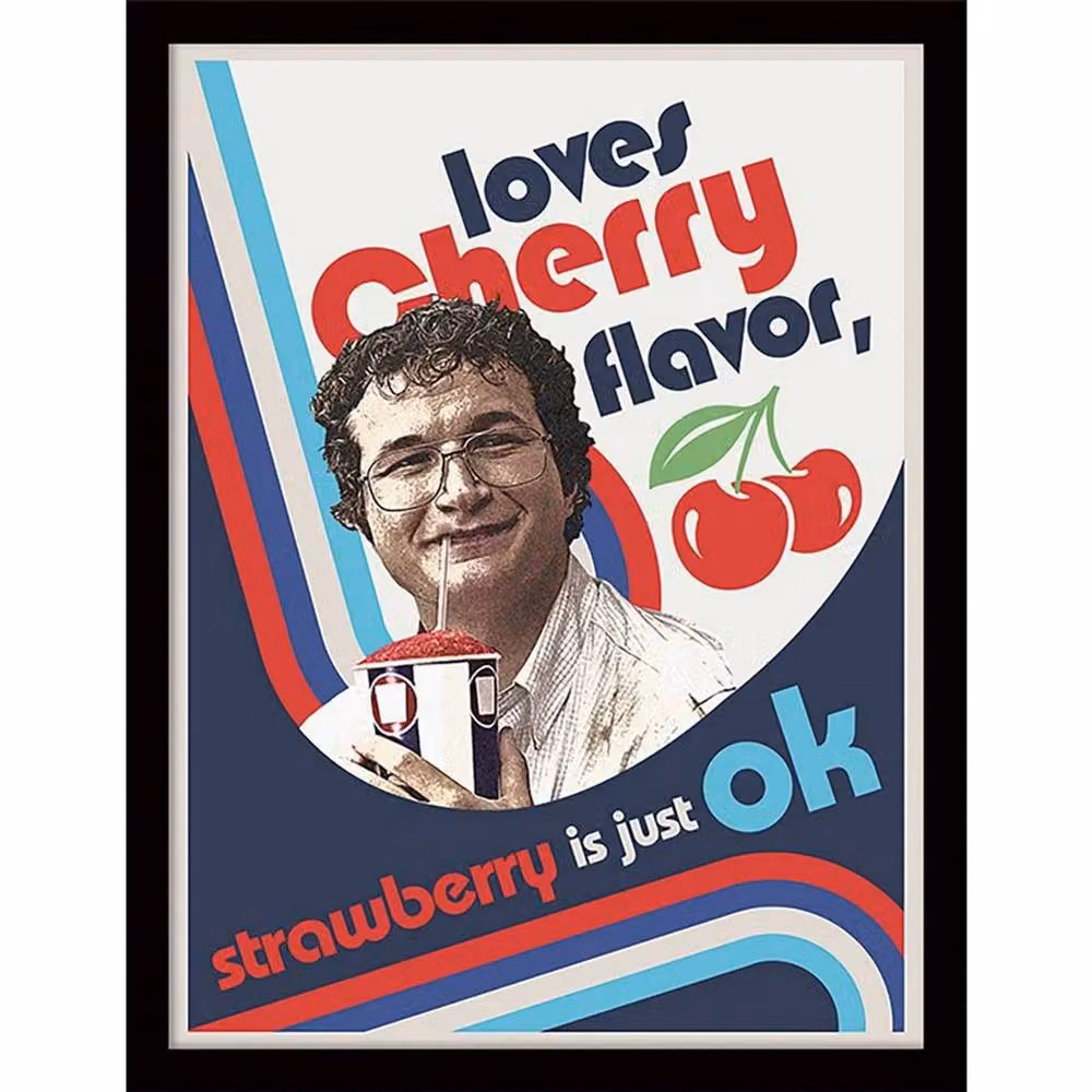 Stranger Things No Cherry No Deal Multicolour Retro Typography Paper Poster – 2