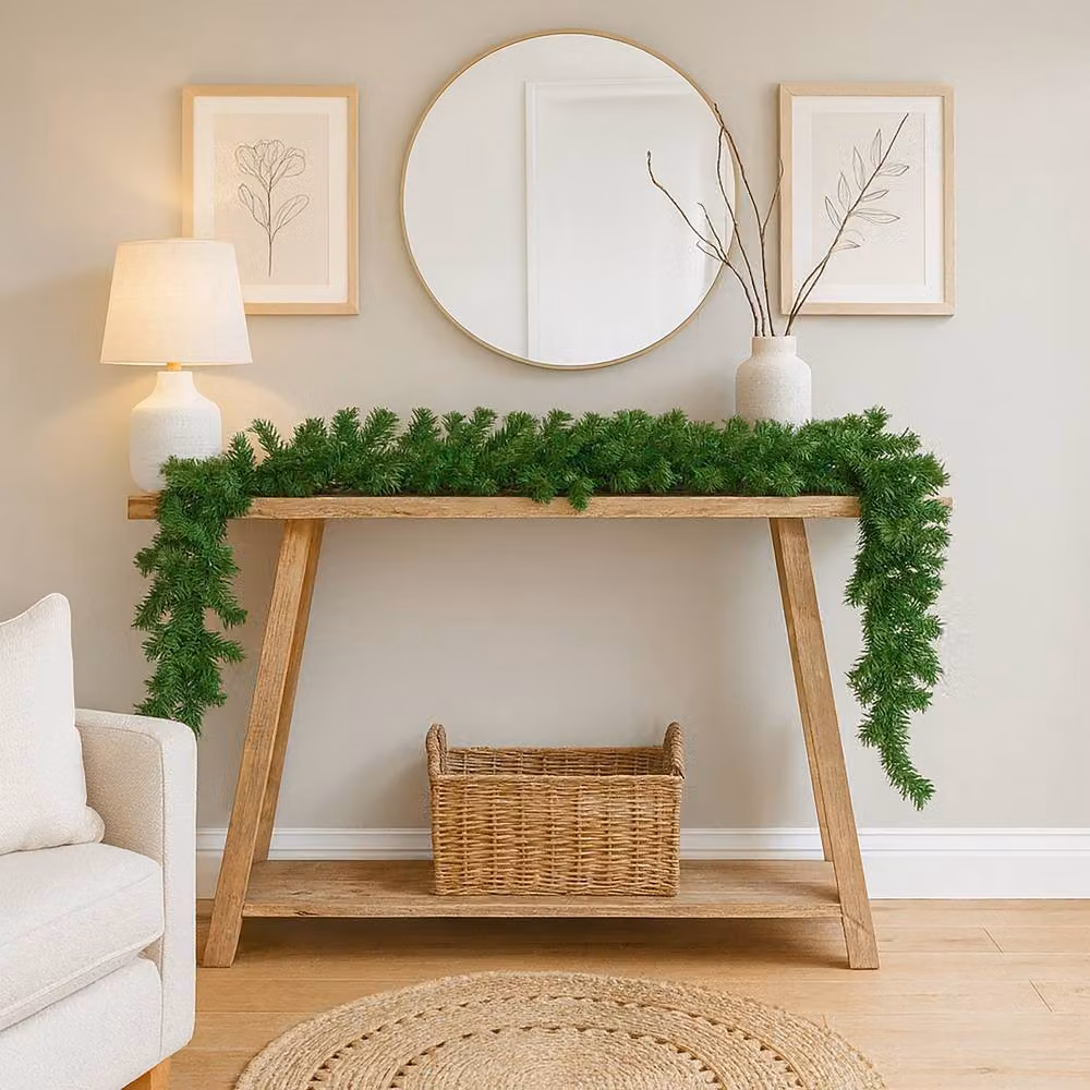 Marco Paul Luxury Traditional Green Christmas Pine Garland – 8