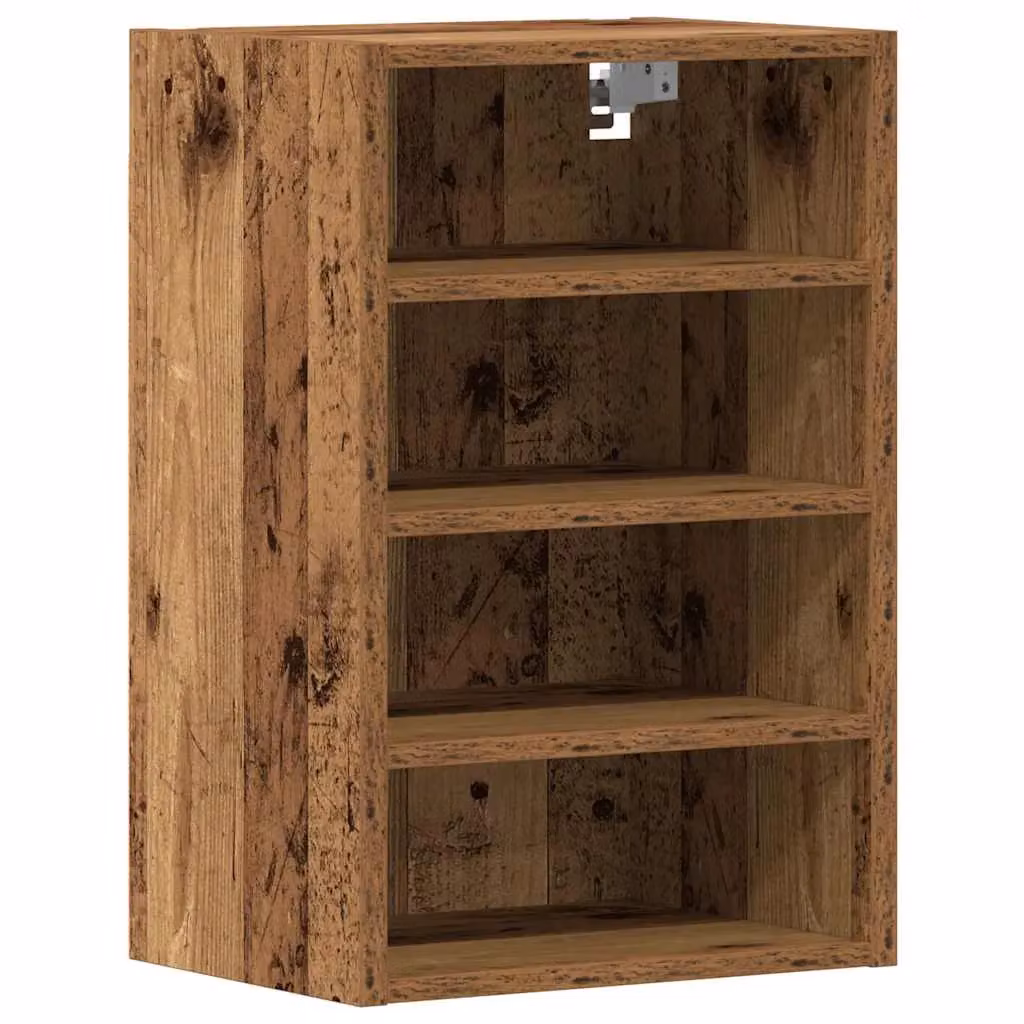Berkfield Home Rustic Wall Mounted Hanging Kitchen Cabinet in Brown, W/D/H: 40 x 29.5 x 60 cm – 2