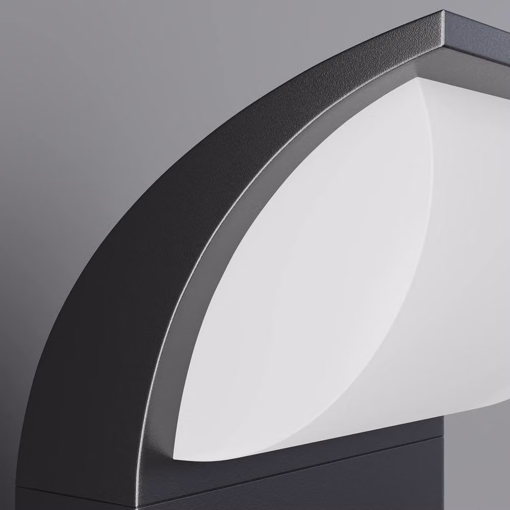 Netlighting Graphite Outdoor LED Bollard in Grey, 450lm, 3000K Warm White, IP65 – 2