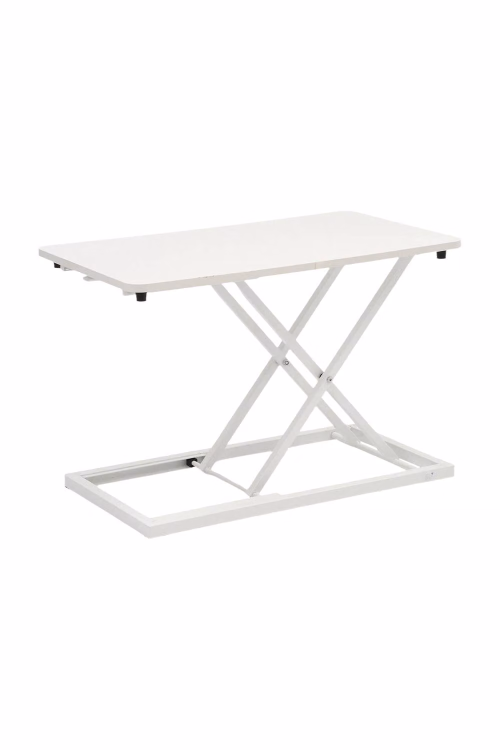 Living and Home Height Adjustable Standing Desk Converter in White – 2