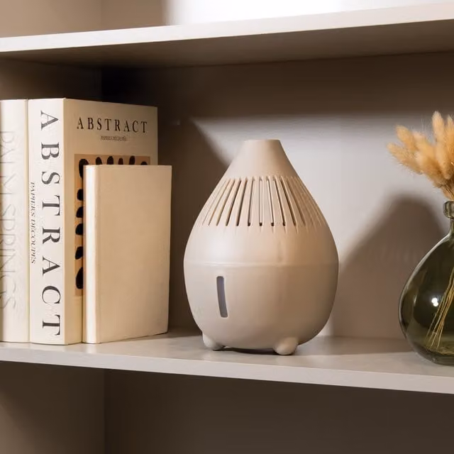 Living Solutions Refillable Dehumidifier in Beige