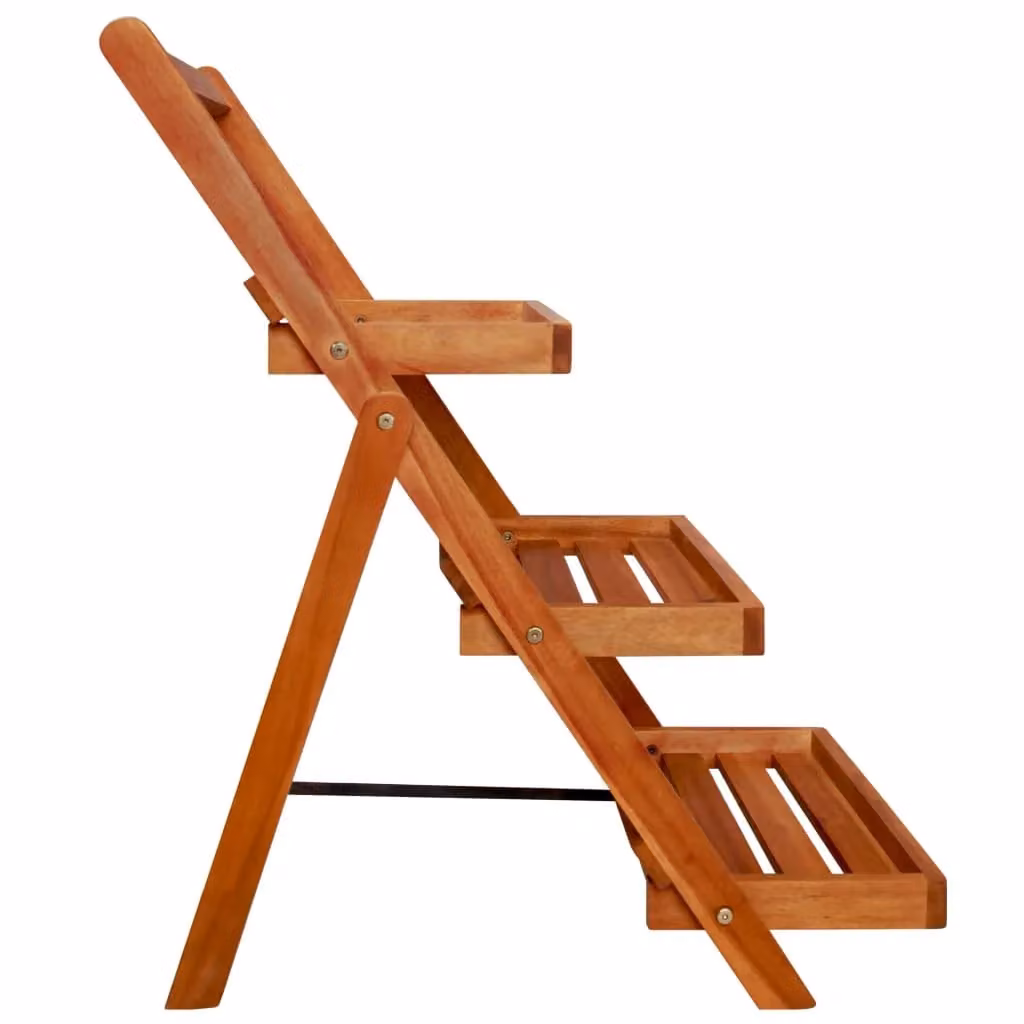 Berkfield Home 3-Tier Acacia Wood Plant Stand, Brown, W/D/H: 50 x 50 x 80 cm – 2