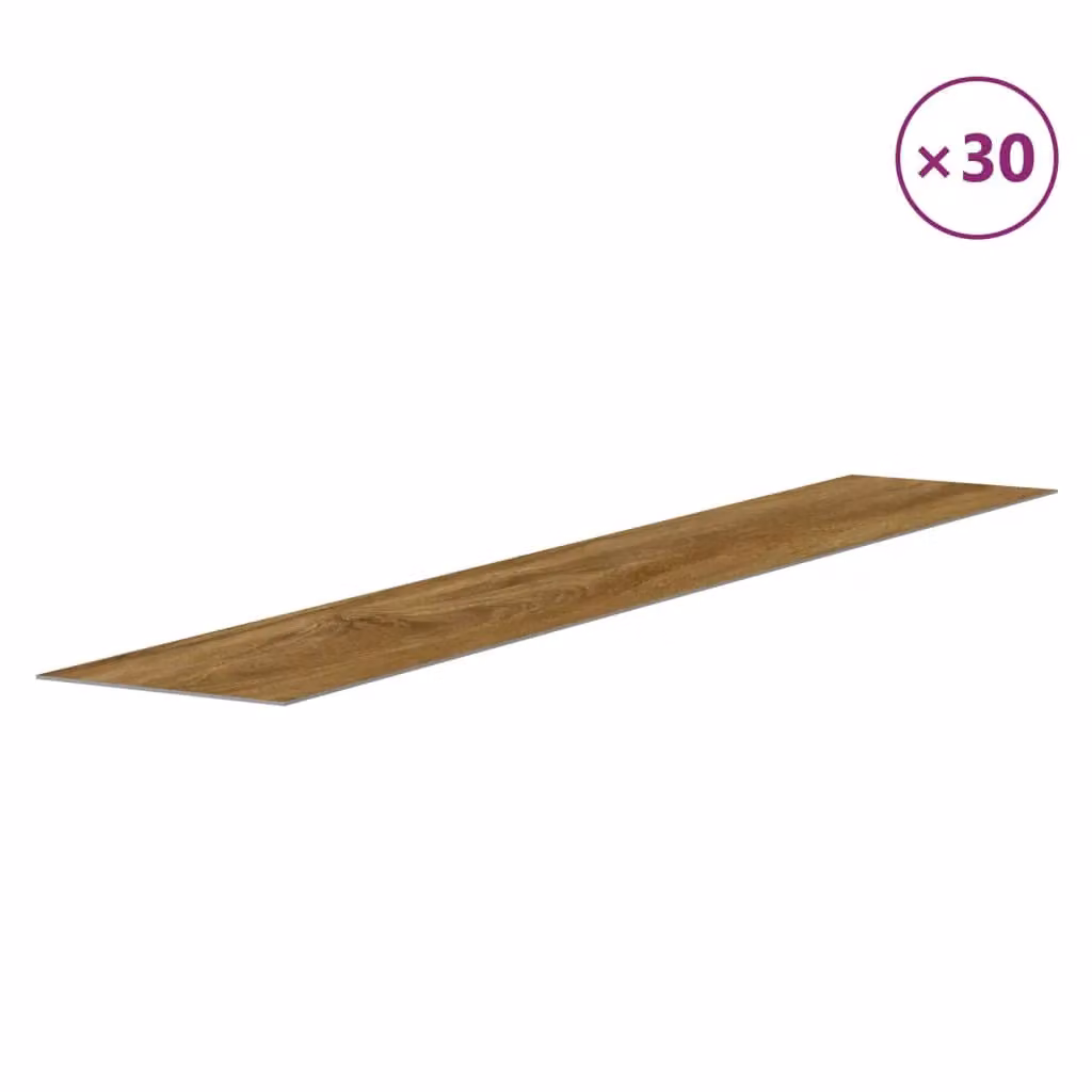 Berkfield Home Wood Look Brown PVC Wall Panels – 3