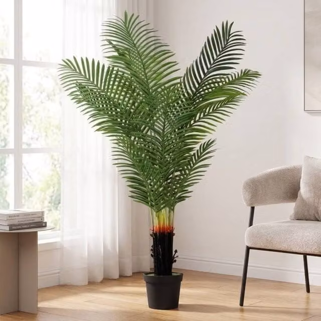 STILVORA Artificial Green Palm Tree, Height: 150 cm – 1