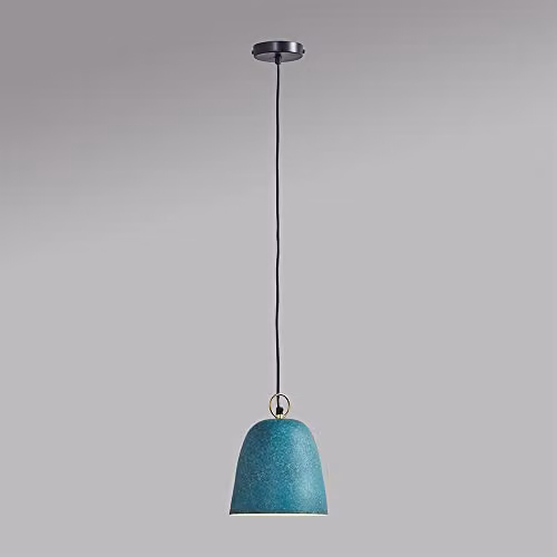MiniSun Modern Green and Gold Dome Pendant Ceiling Light with Warm White LED Bulb – 3