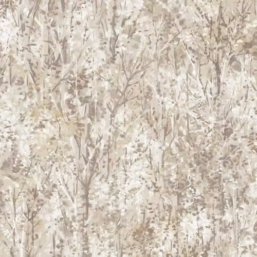Holden Decor Verdant Neutral Floral Wallpaper in Beige