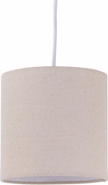 First Choice Lighting Round Fabric Table Lamp Shade in Beige, Diameter: 15.5 cm – 1